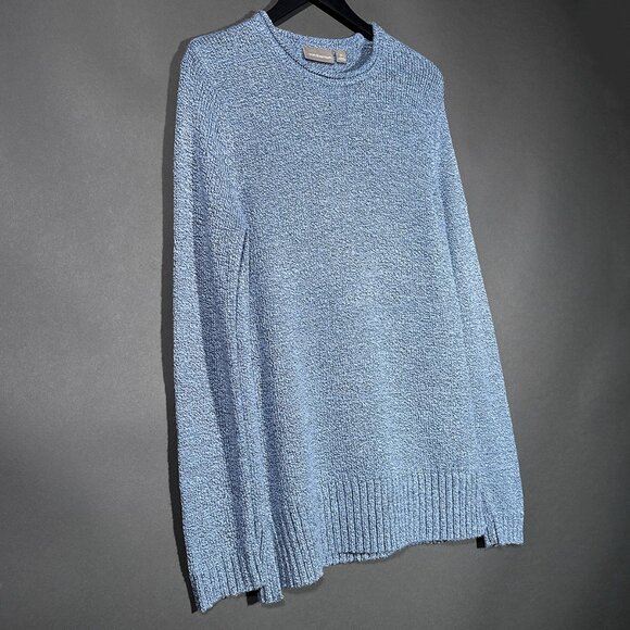 Croft & Barrow Woman's Blue Crew Neck Sweater Size M‎ - Picture 1 of 13